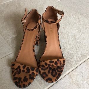 Cheetah print chunky heels!